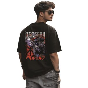 Berserk Anime Black Oversized T shirt By Digi Cloth®